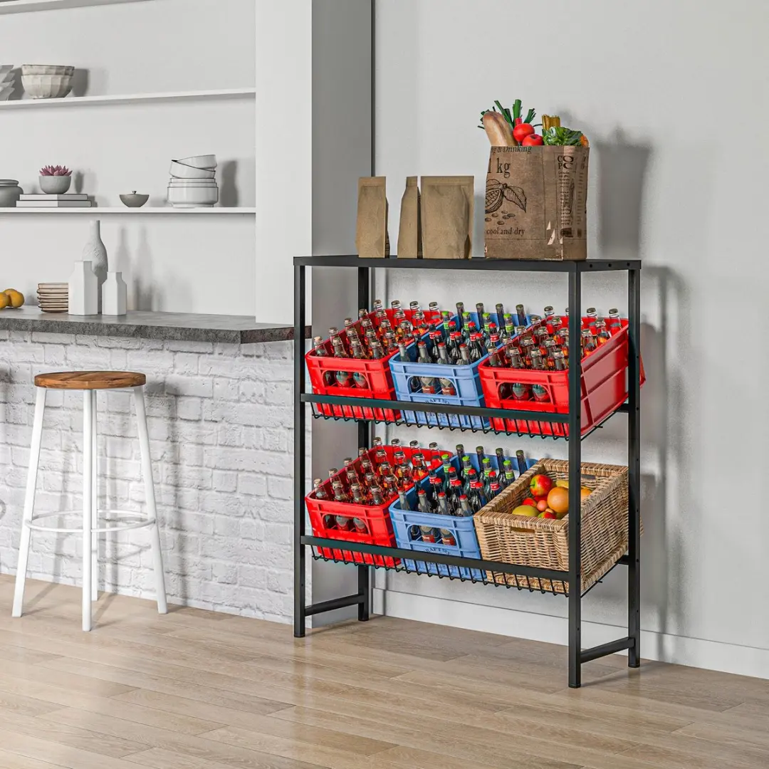 Homcom Kratjesrek 103x33x113,5cm - Zwart
