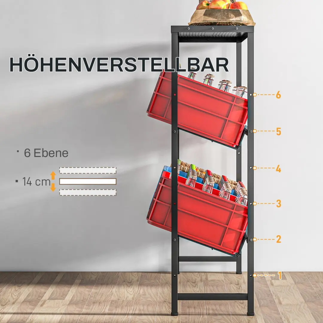 Homcom Kratjesrek 103x33x113,5cm - Zwart - afbeelding 6 van 6