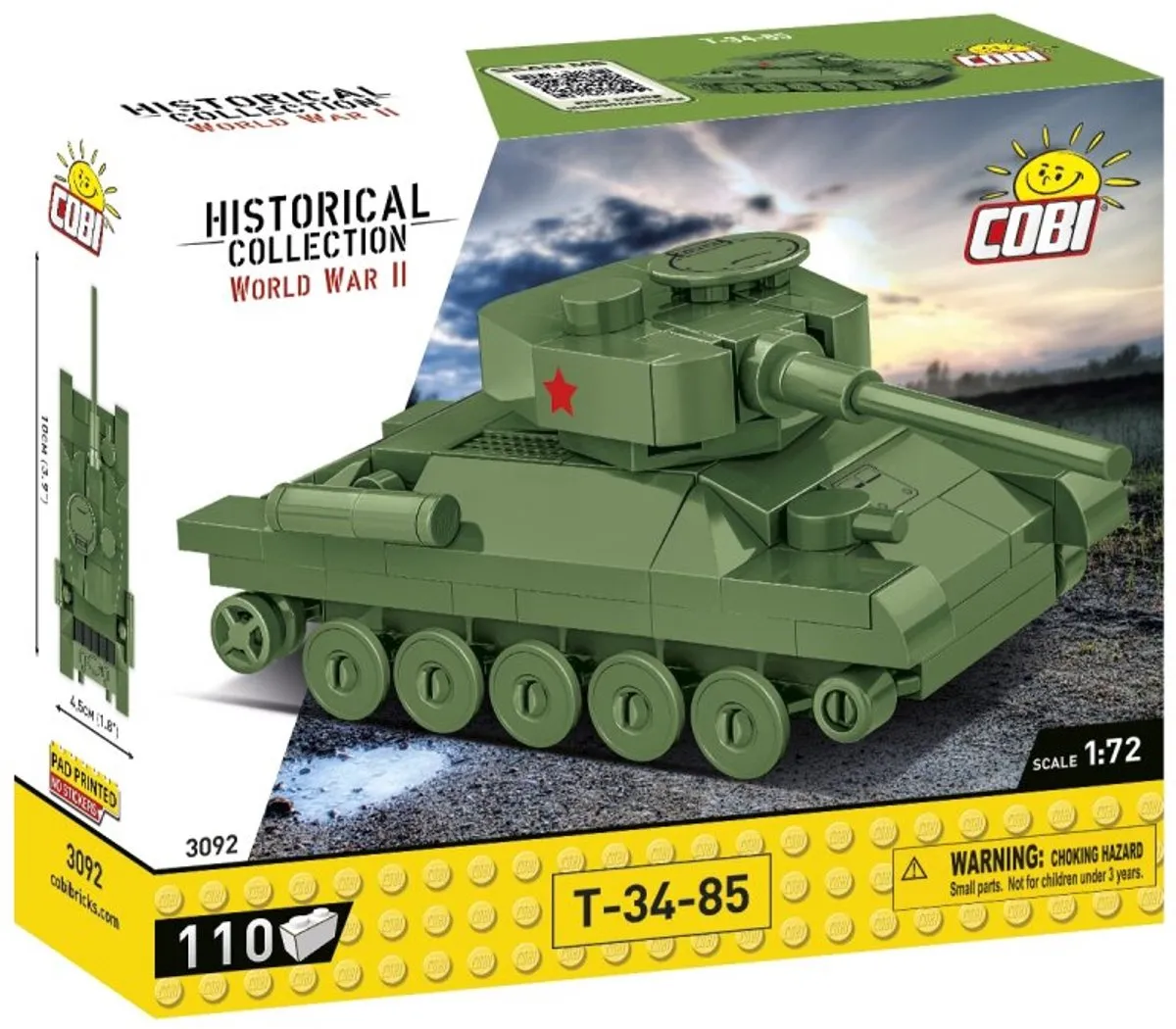 Cobi T-34/85 COBI-3092 - 110 Onderdelen - Meerkleurig