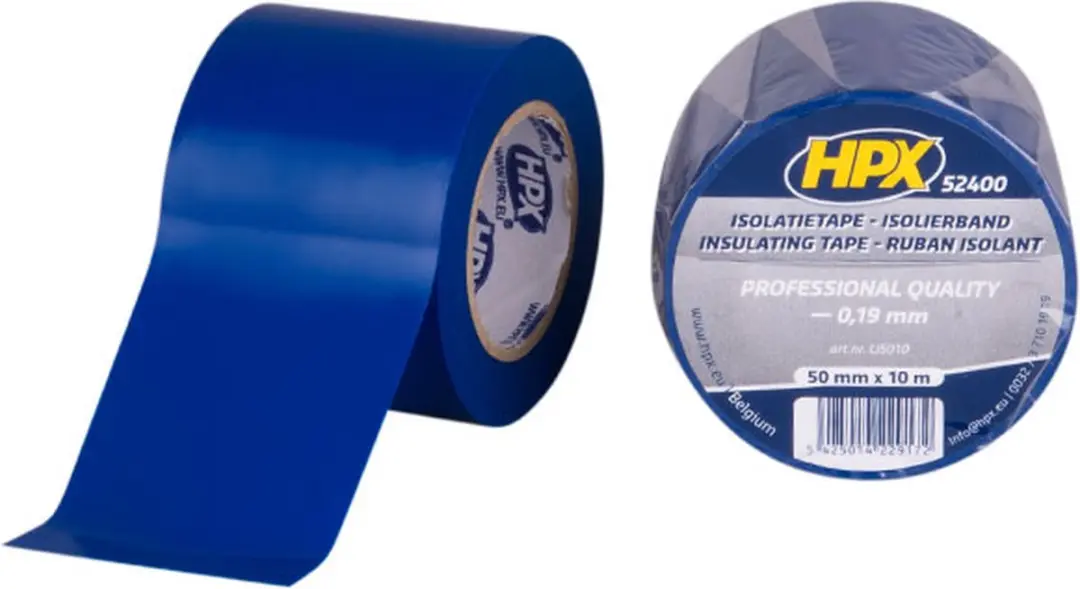 HPX PVC Isolatietape Blauw 50mm x 10m