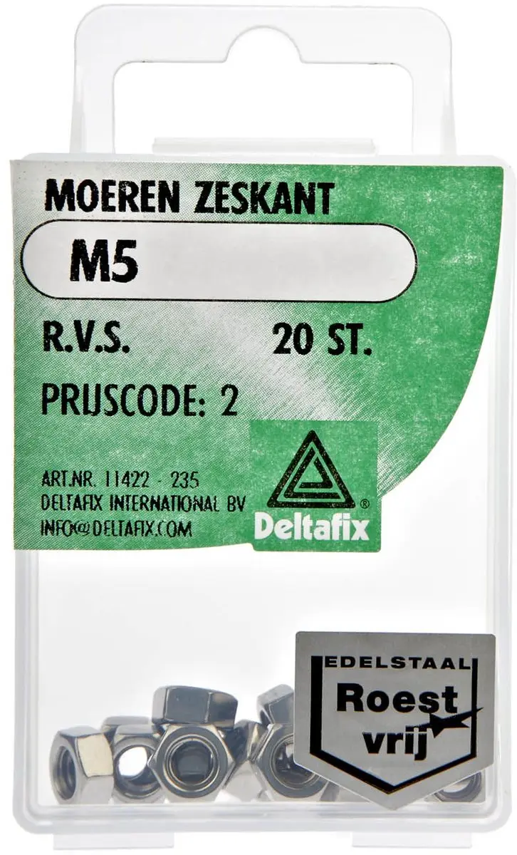 Deltafix Moeren M10 RVS
