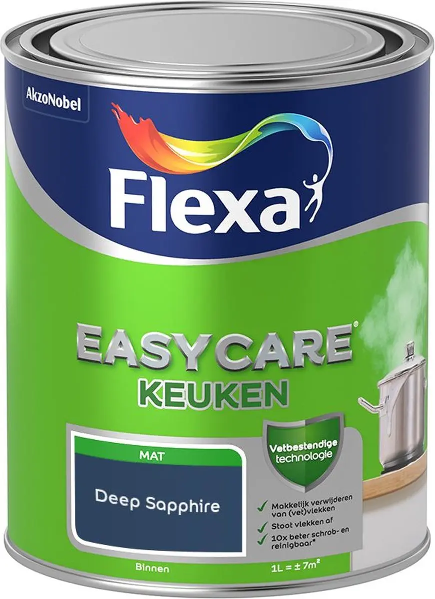 Flexa Easycare Keukenverf Deep Sapphire 1L
