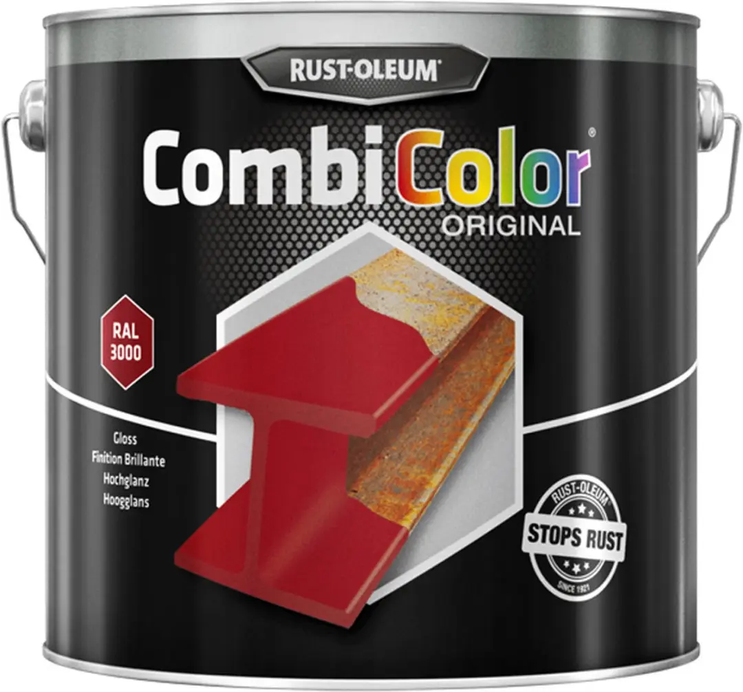 Rust-Oleum Combicolor Hoogglans Vuurrood 2,5L
