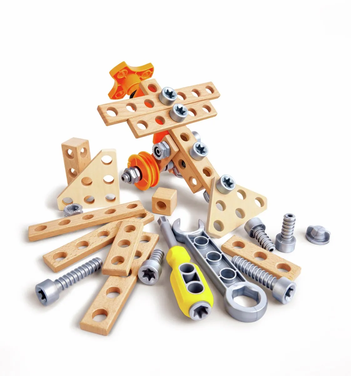 Hape Erfinder Starter Set E3031 - 42-delig - Veelkleurig - afbeelding 6 van 6