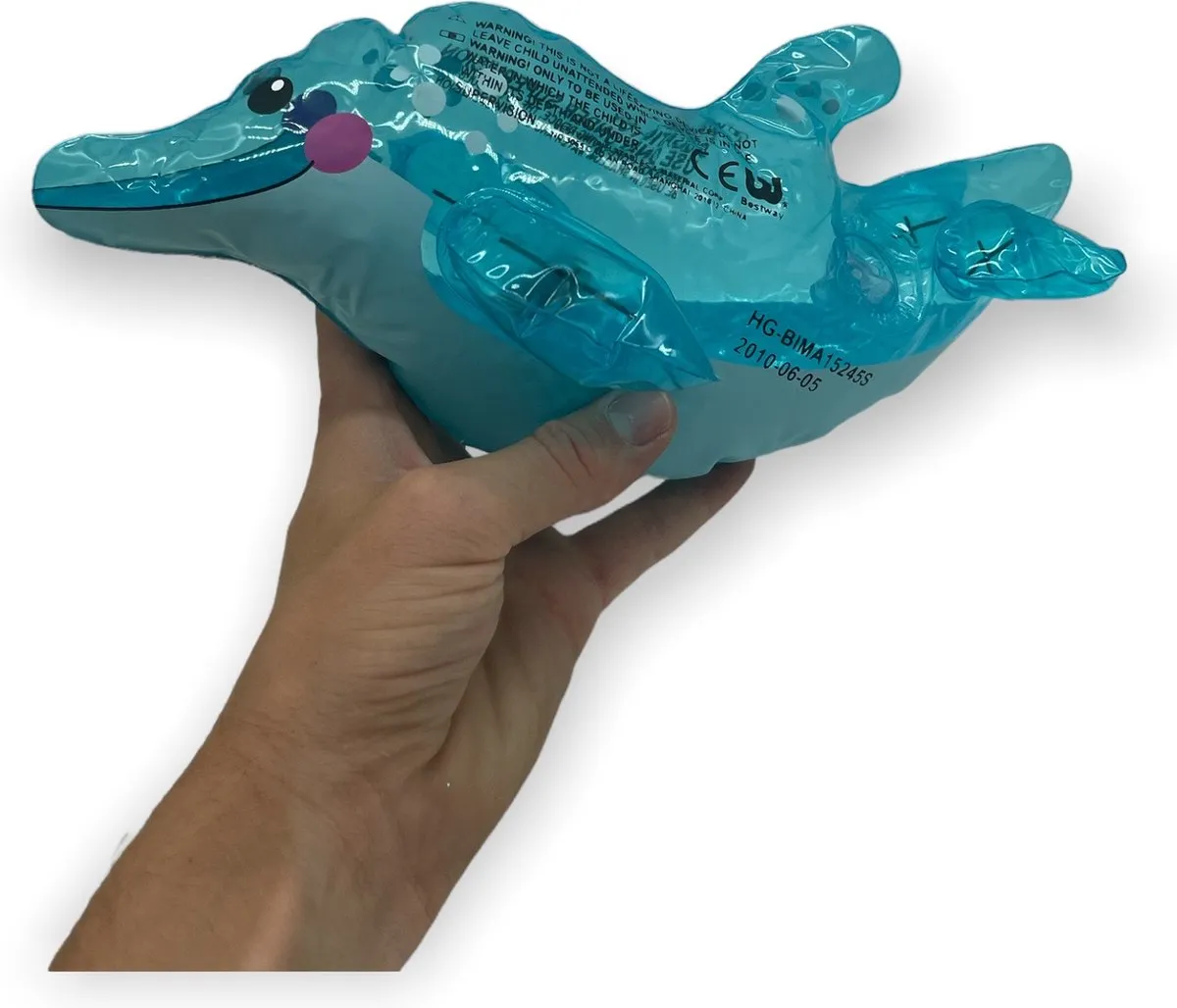 Bestway Mini Dolfijn Opblaasbaar Badspeeltje 29cm - Lichtblauw