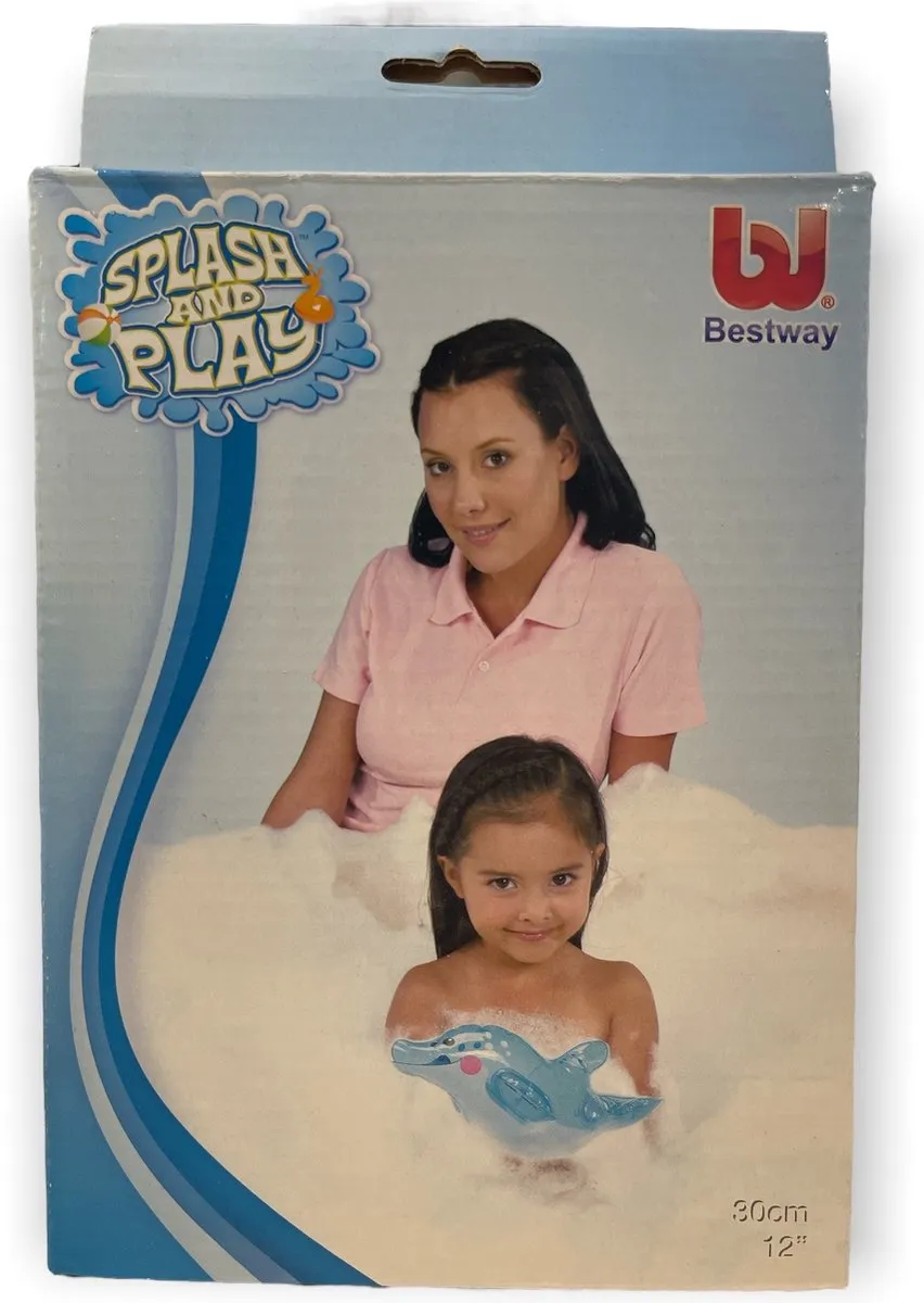 Bestway Mini Dolfijn Opblaasbaar Badspeeltje 29cm - Lichtblauw
