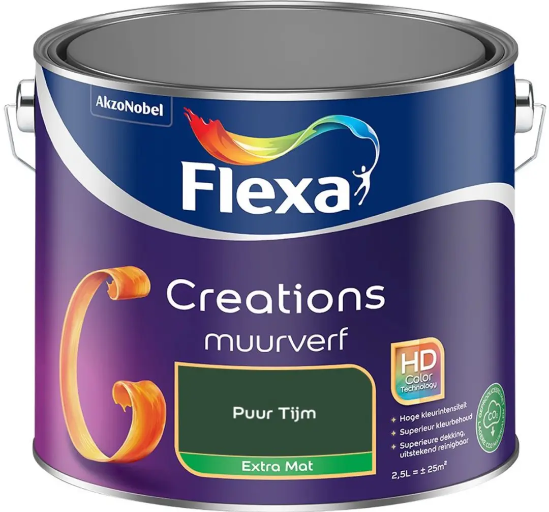 Flexa Creations Muurverf Extra Mat Puur Tijm 2,5L
