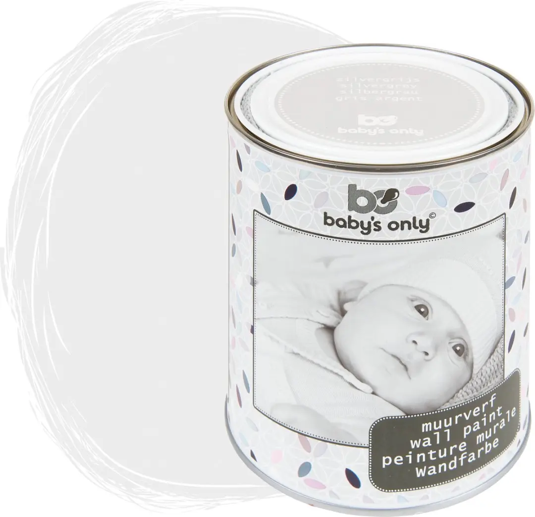 Baby's Only Muurverf Mat Zilvergrijs 1L
