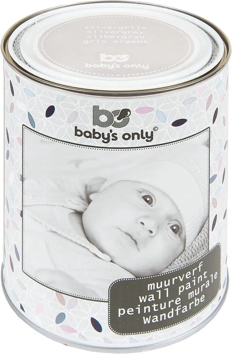 Baby's Only Muurverf Mat Zilvergrijs 1L