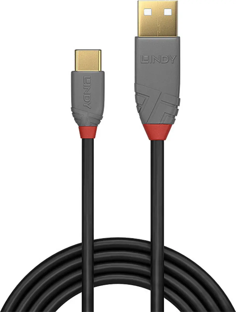 Lindy USB 2.0 Kabel 0,5m - Zwart