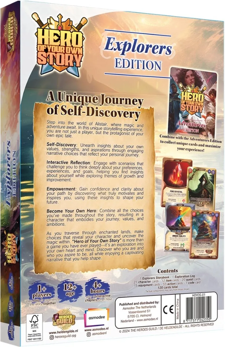 Asmodee Hero of Your Own Story Explorers Edition Bordspel - 1-5 Spelers