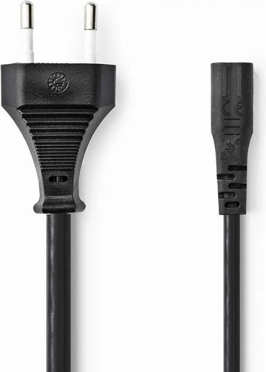 Nedis PCGP11060BK20 Stroomkabel Euro Male IEC-320-C1 2.00m - Zwart