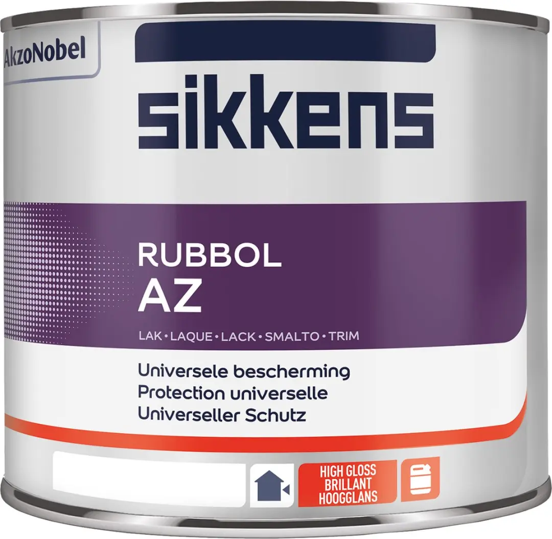 Sikkens Rubbol AZ Ral 9010 Lakverf 1L - Hout - Hoogglans