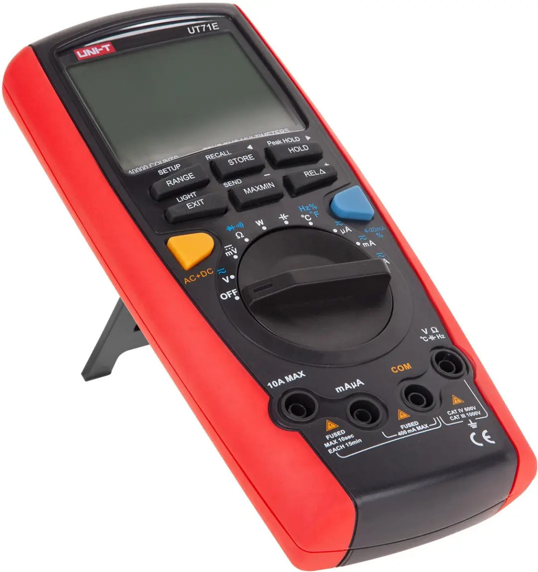 UNI-T UT71E Multimeter - True RMS - USB - Rood/Grijs