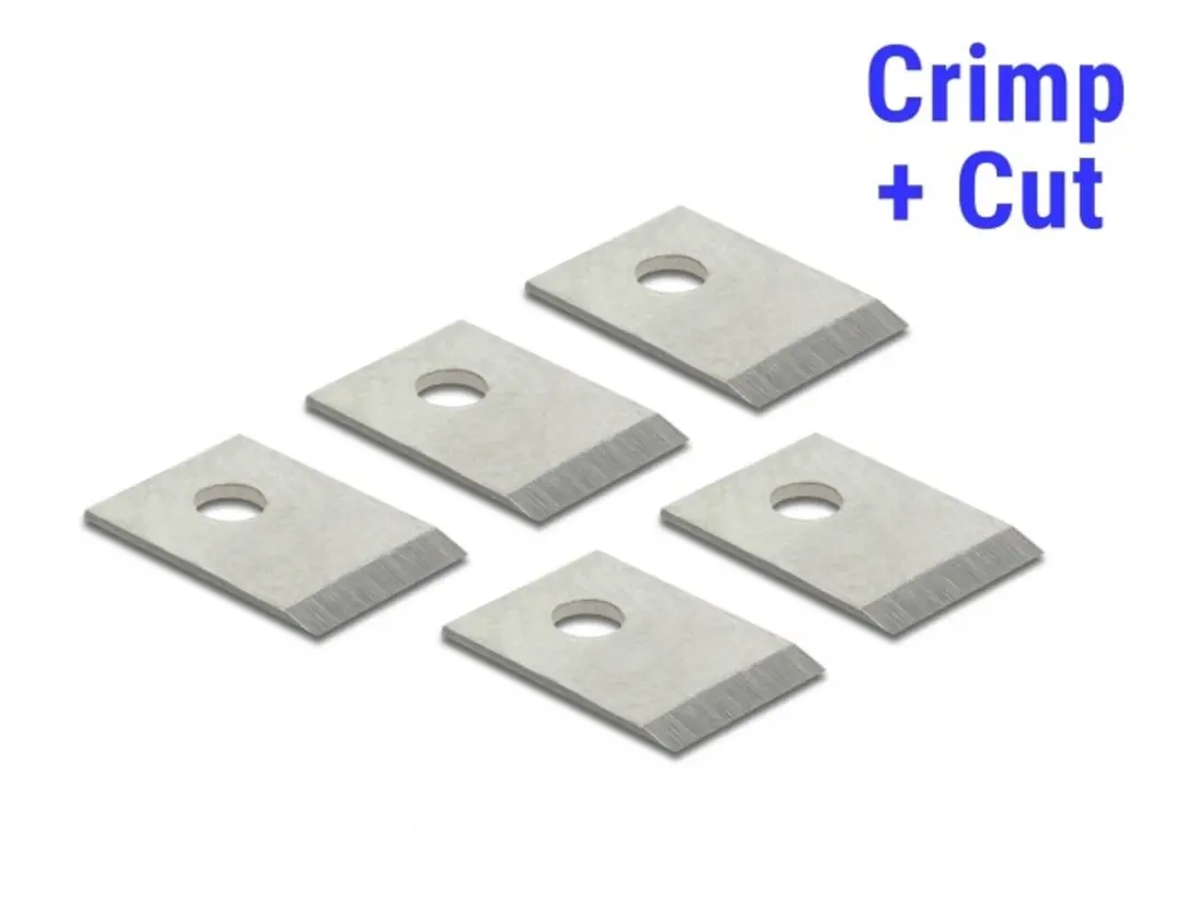 Delock RJ45 Crimp+Cut Blade Set 5 Stuks