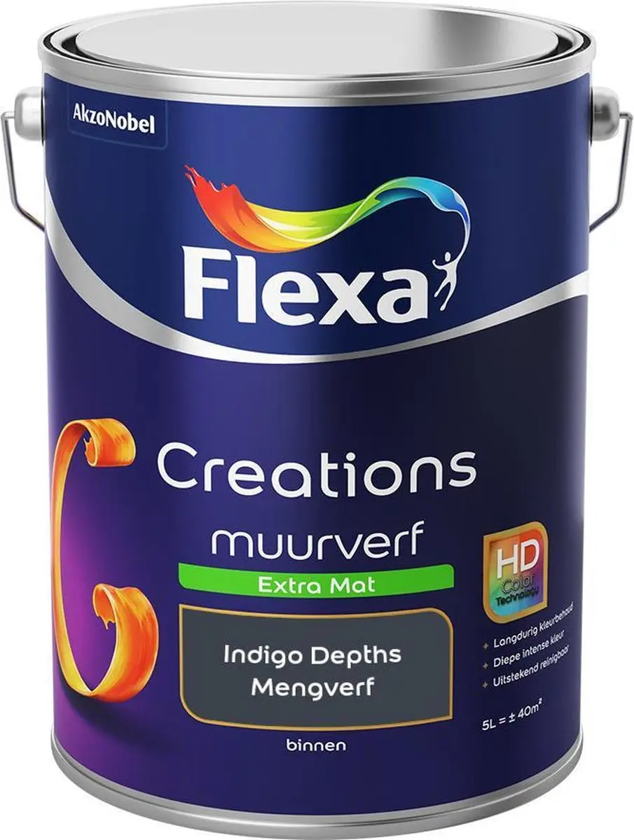 Flexa Creations Muurverf Extra Mat Indigo Depths
