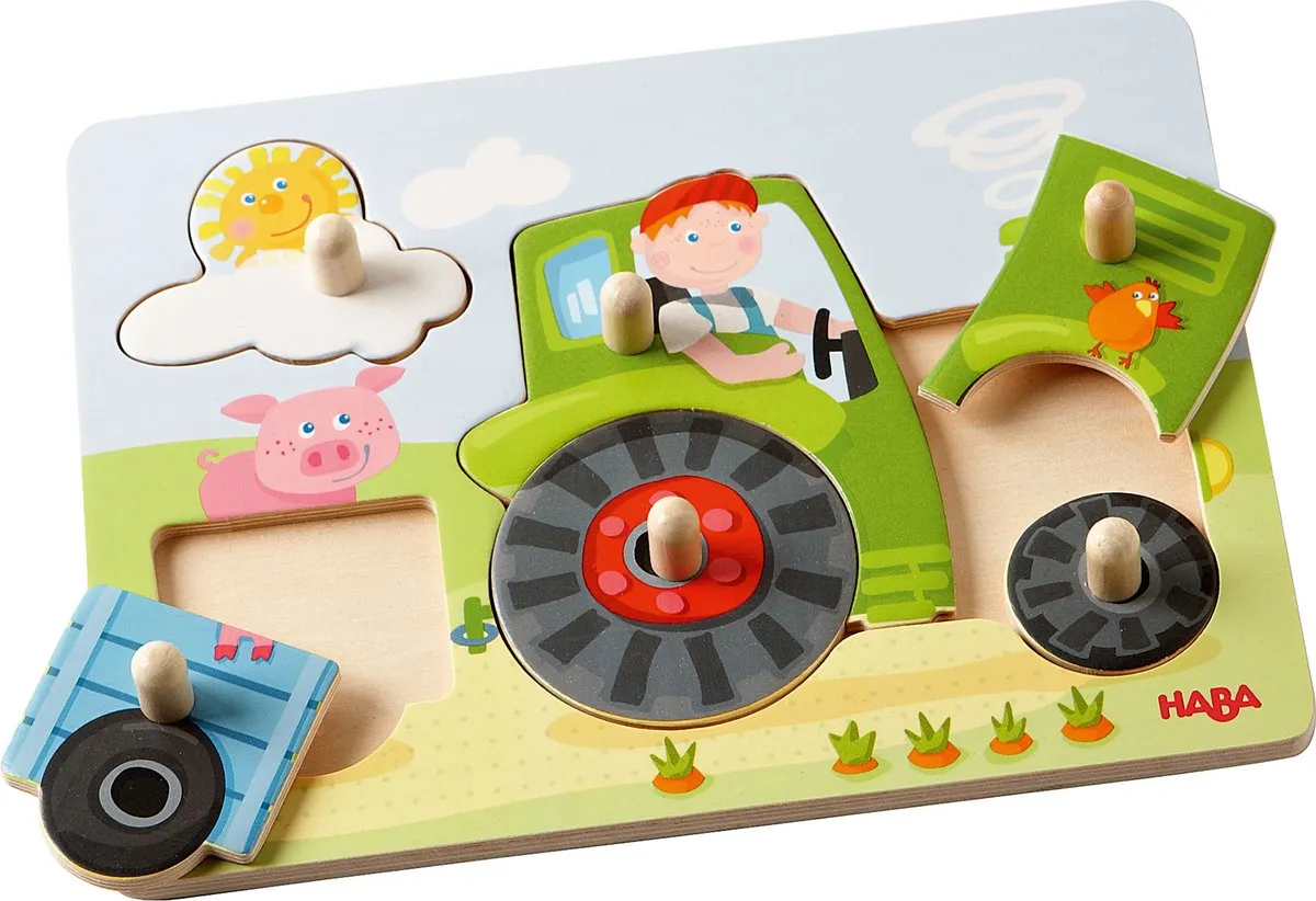Haba Peters Boerderij Inlegpuzzel 10-delig