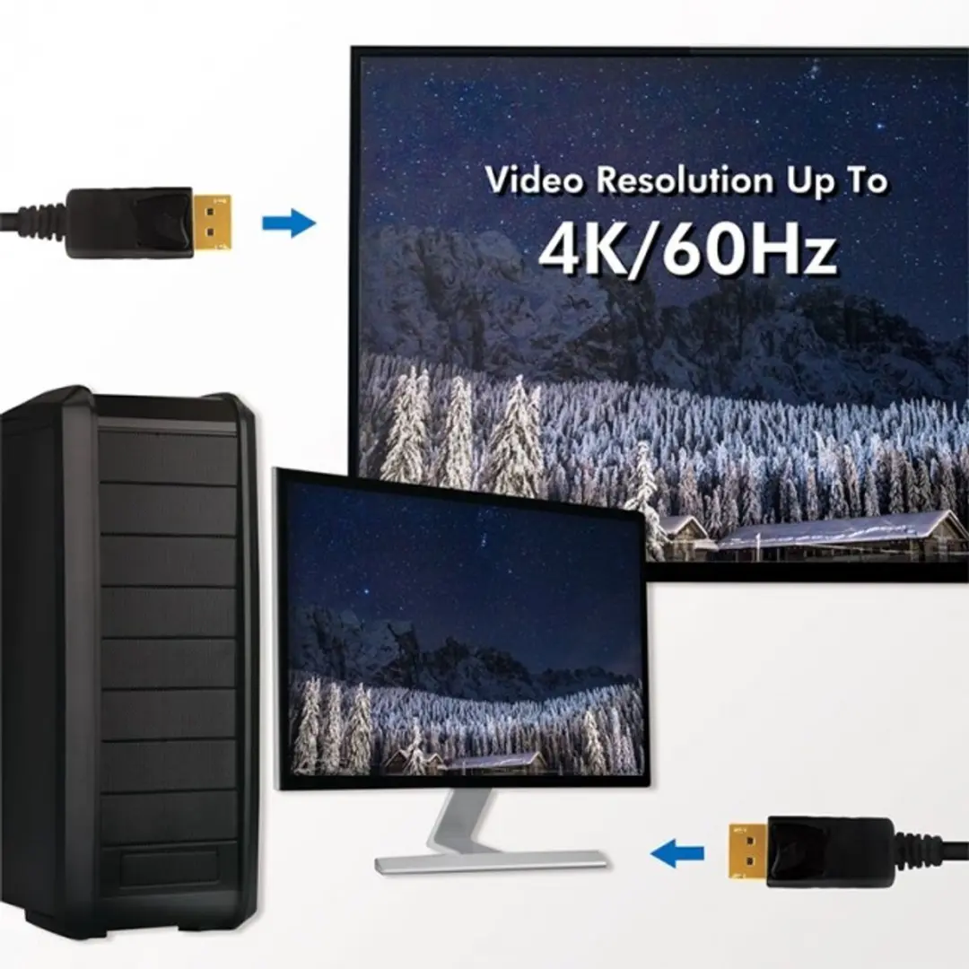 Logilink DisplayPort Kabel 2M - Zwart