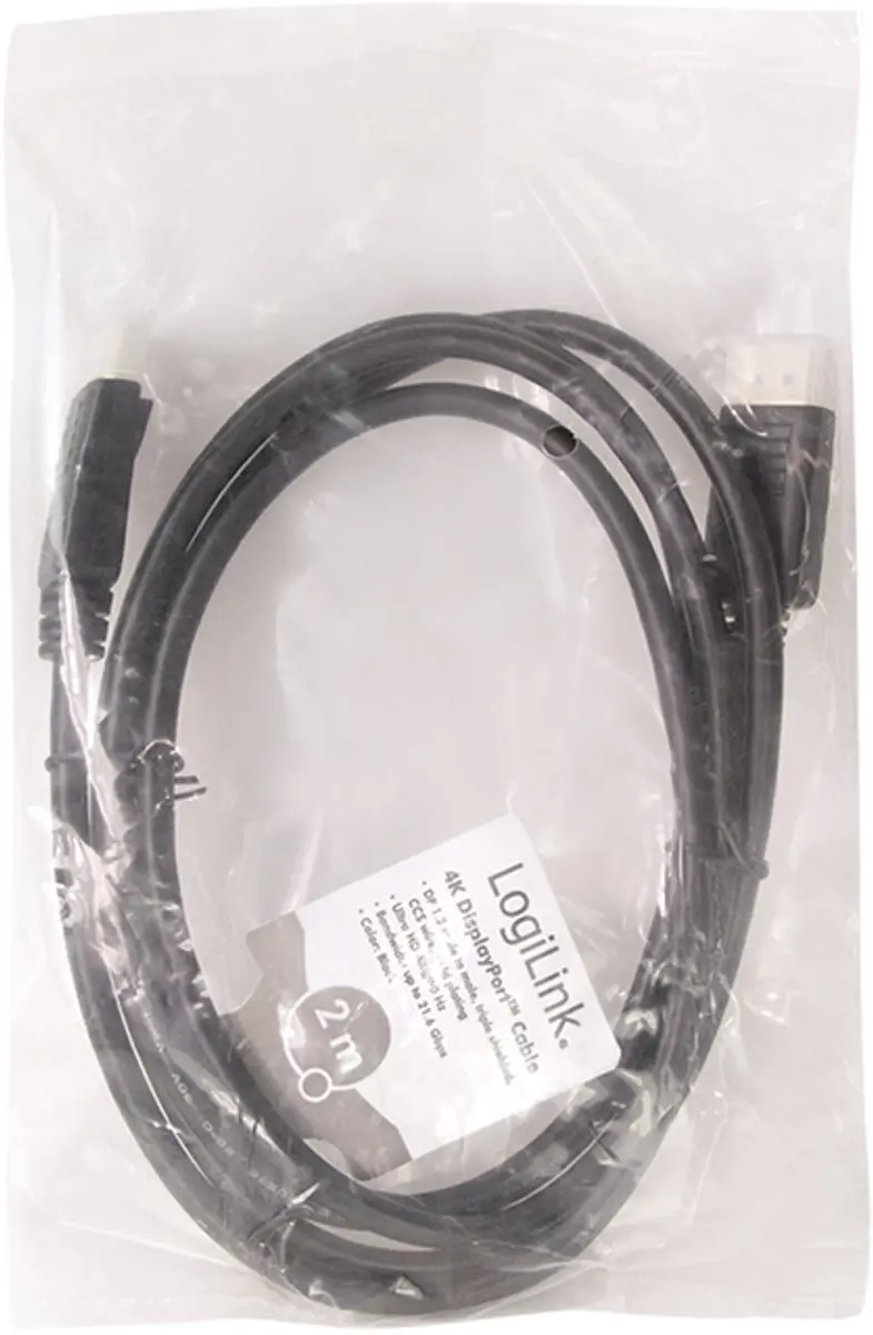 Logilink DisplayPort Kabel 2M - Zwart