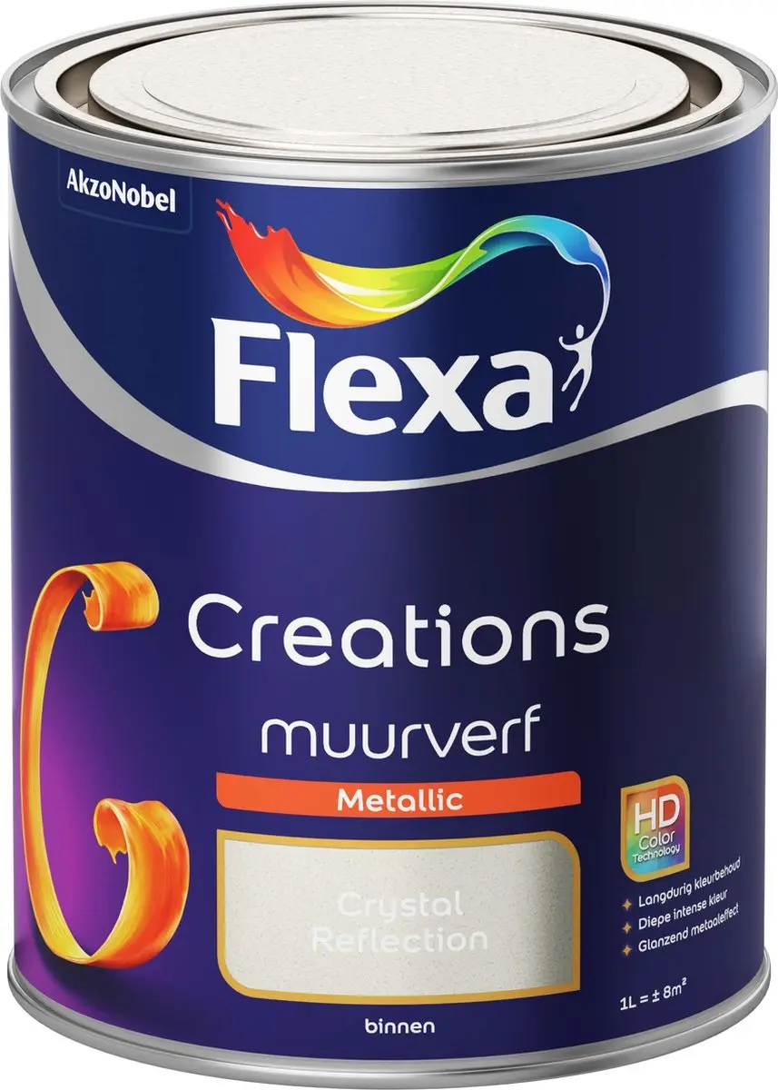 Flexa Creations Muurverf Metallic Crystal Reflection 1L