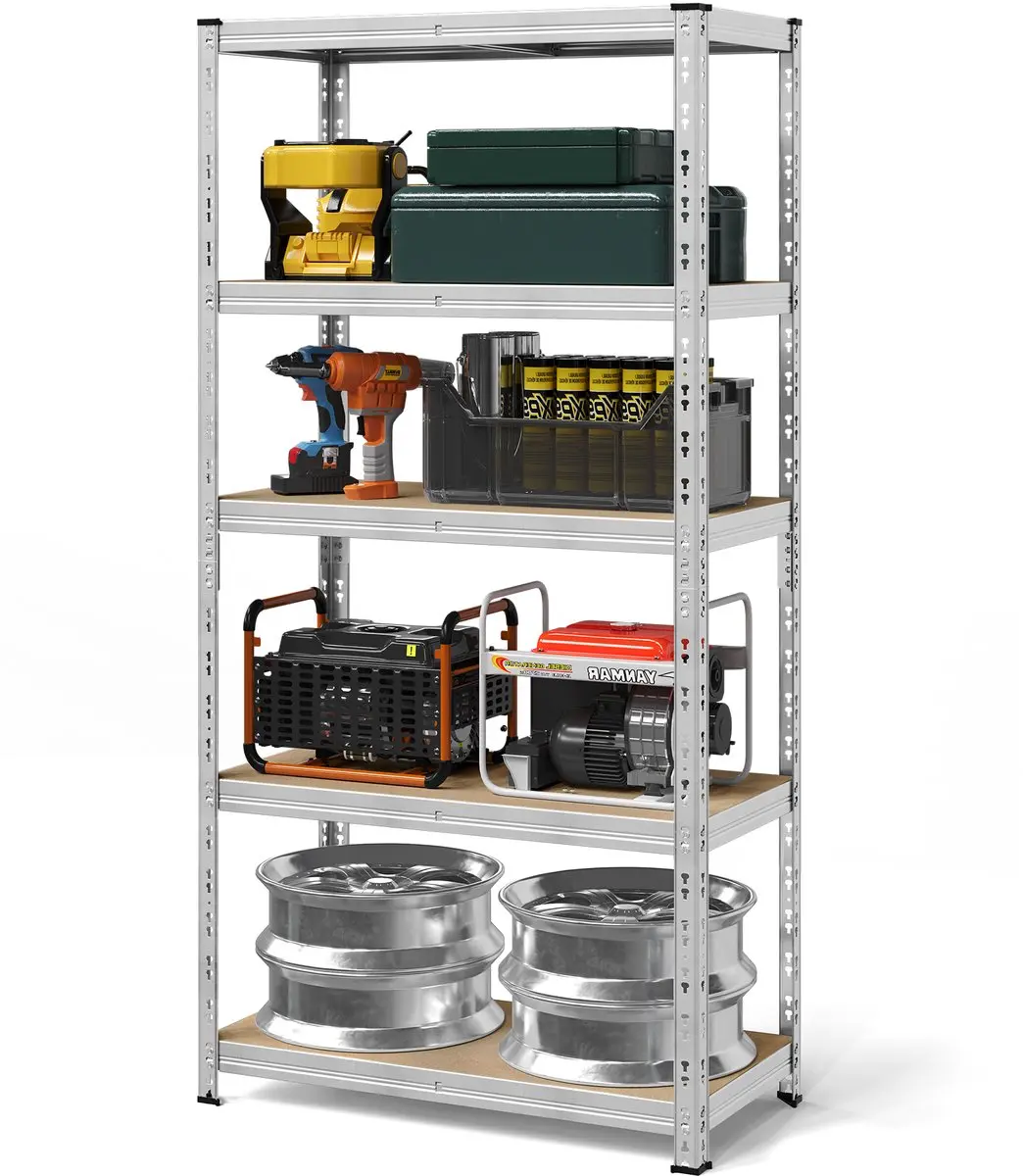 Songmics Stellingkast Zilver