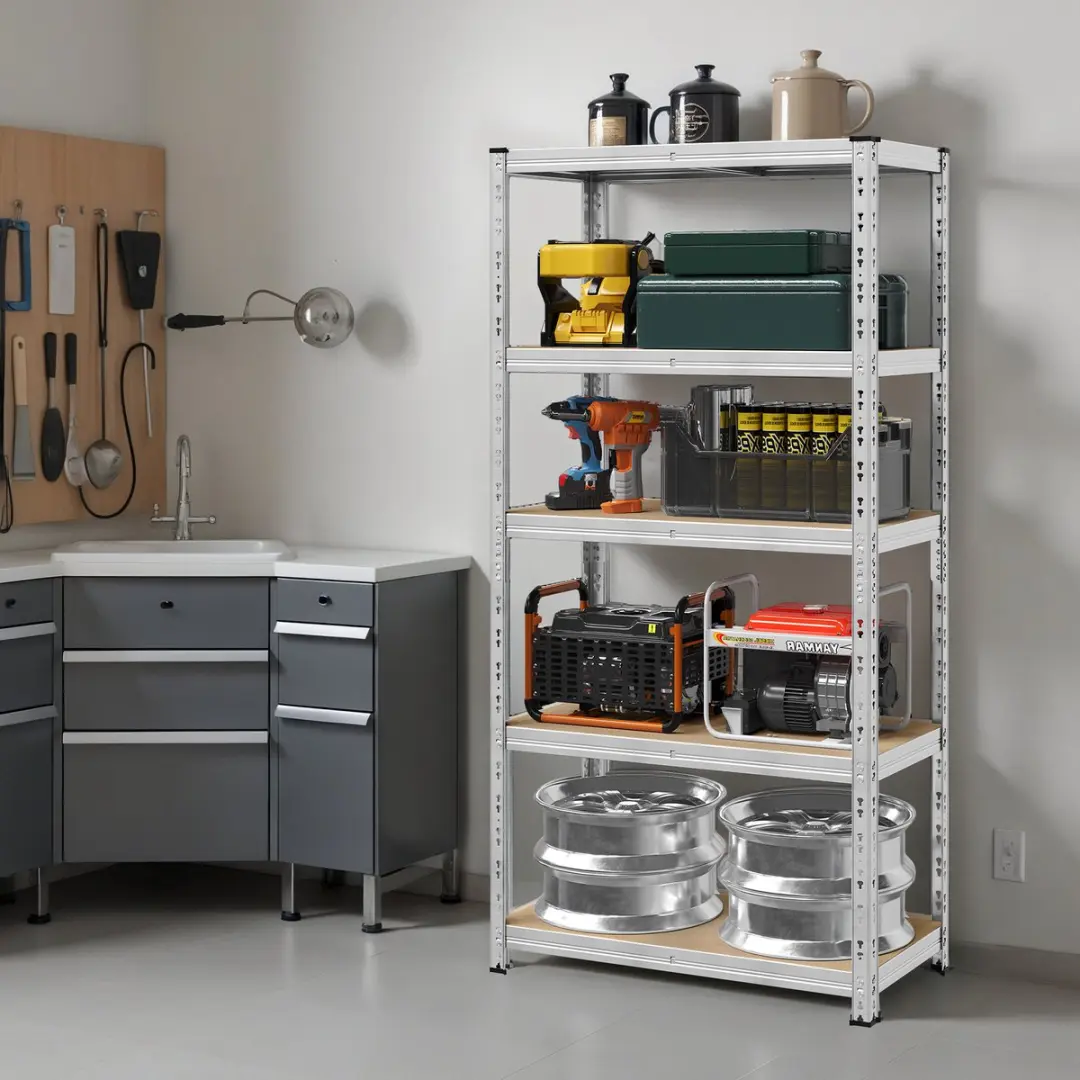 Songmics Stellingkast Zilver - Max 875 kg