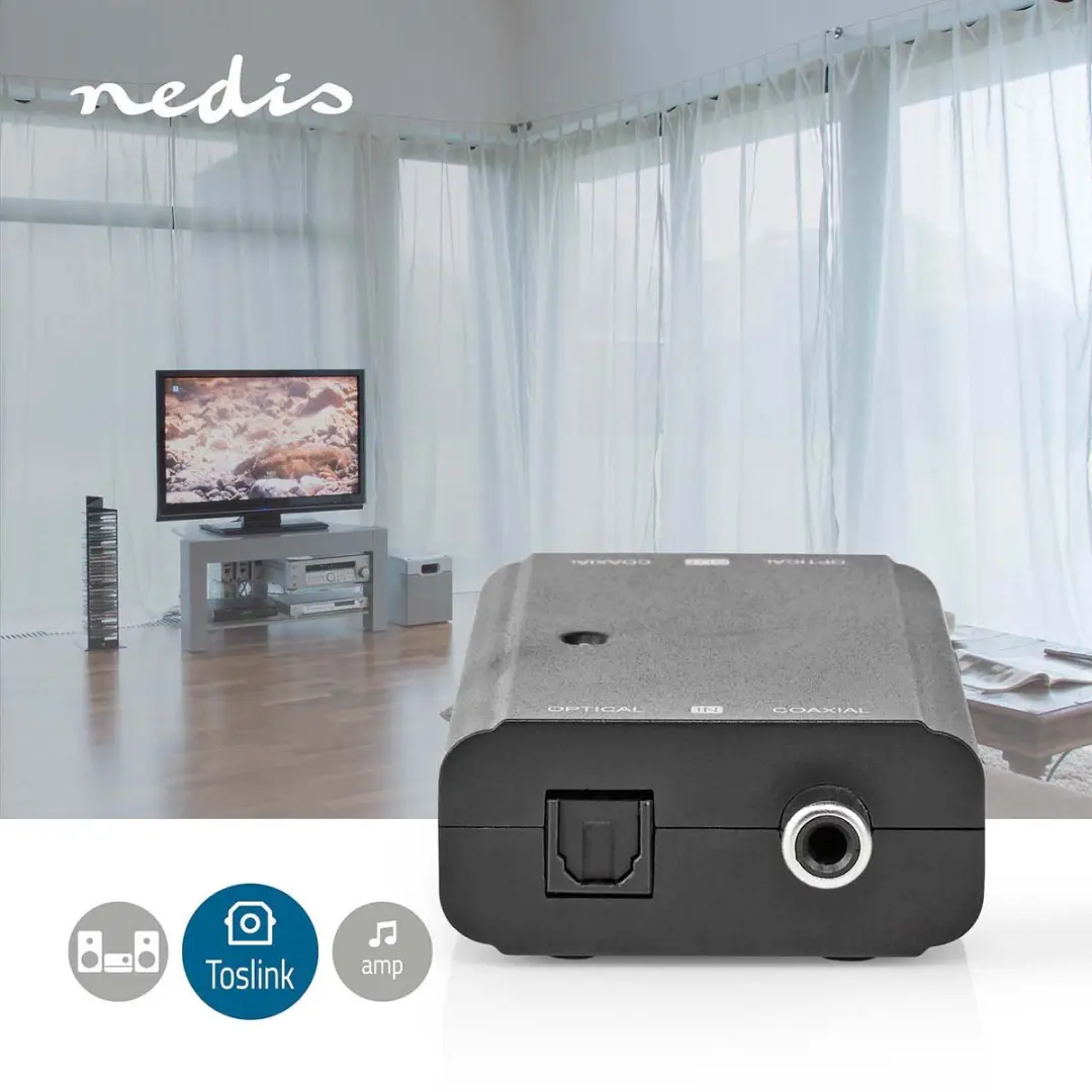 Nedis ACON2507BK Digitale Audioconverter - Zwart