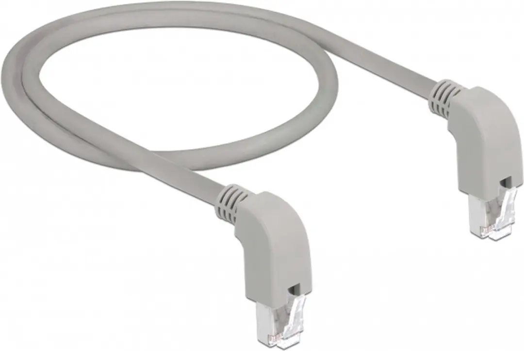 Delock S/FTP CAT6 Netwerkkabel Haaks - 0,5m - Grijs