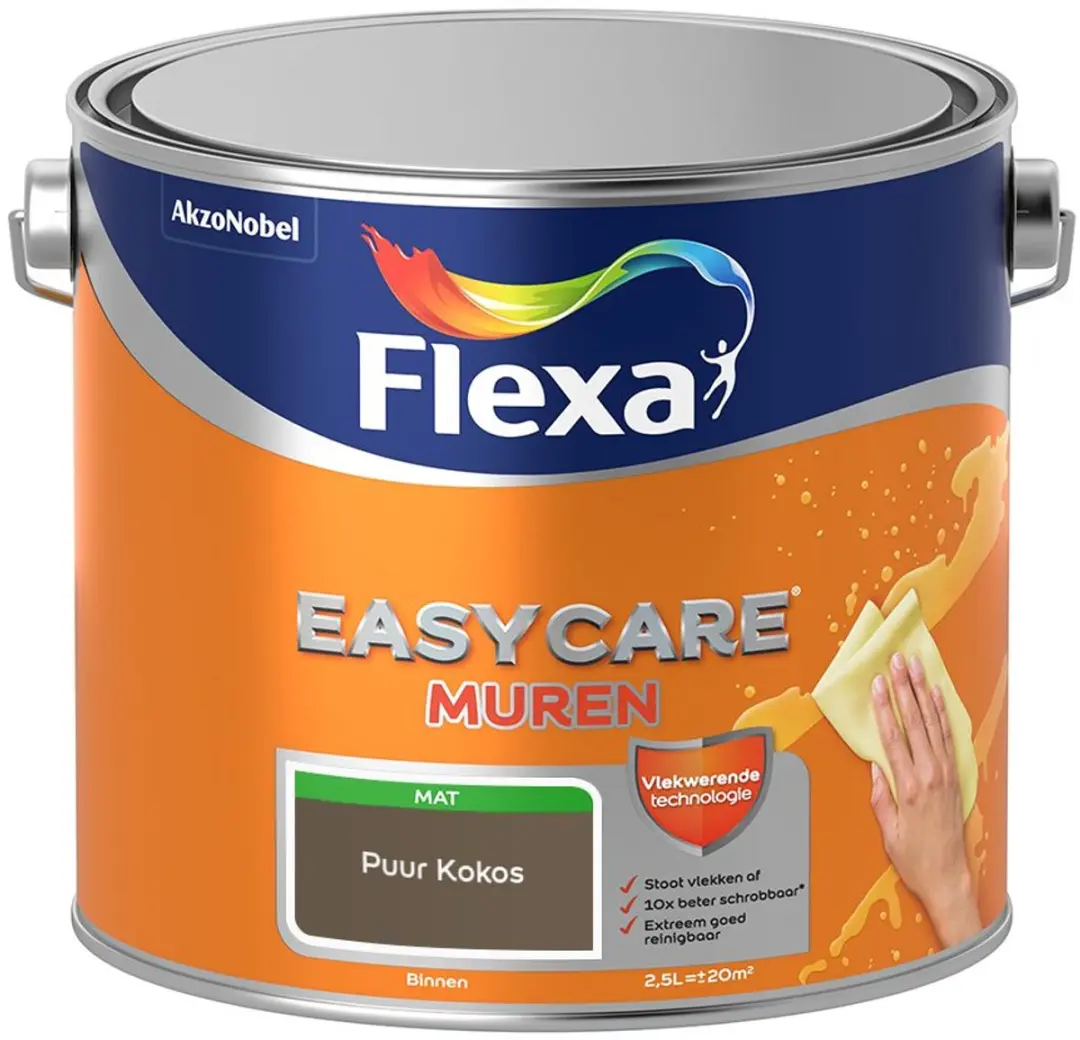 Flexa Easycare Muren Puur Kokos Mengverf 2,5L
