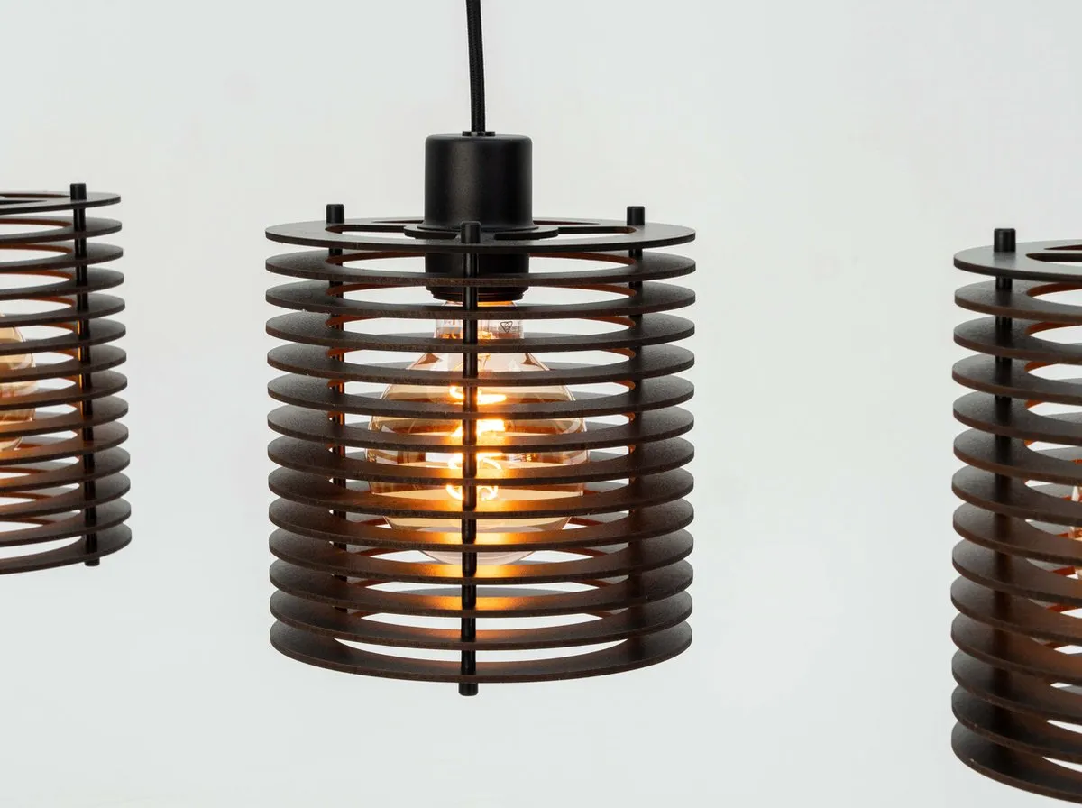 Eglo Segovia Hanglamp 3x E27 - 88cm - Zwart
