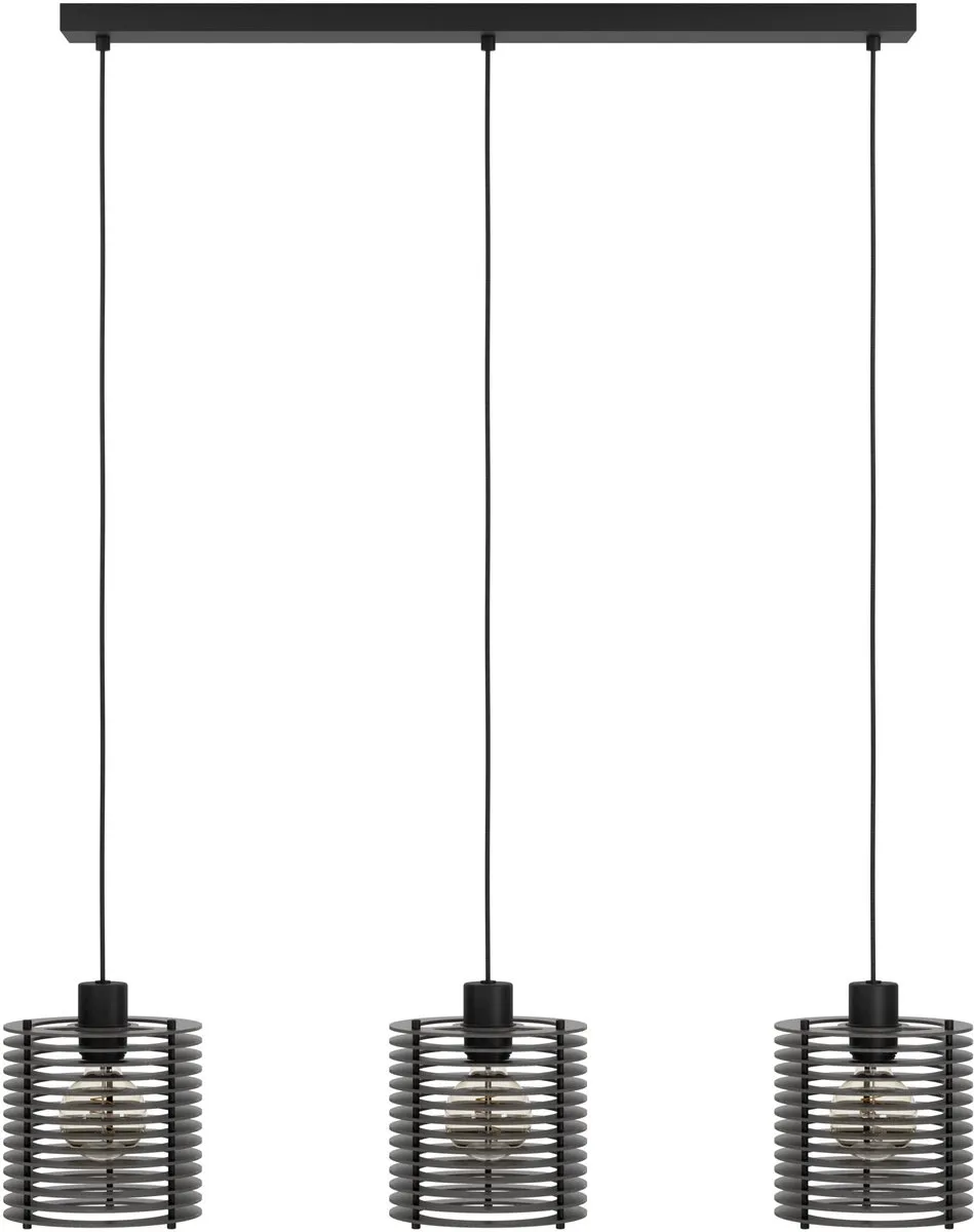 Eglo Segovia Hanglamp 3x E27 - 88cm - Zwart