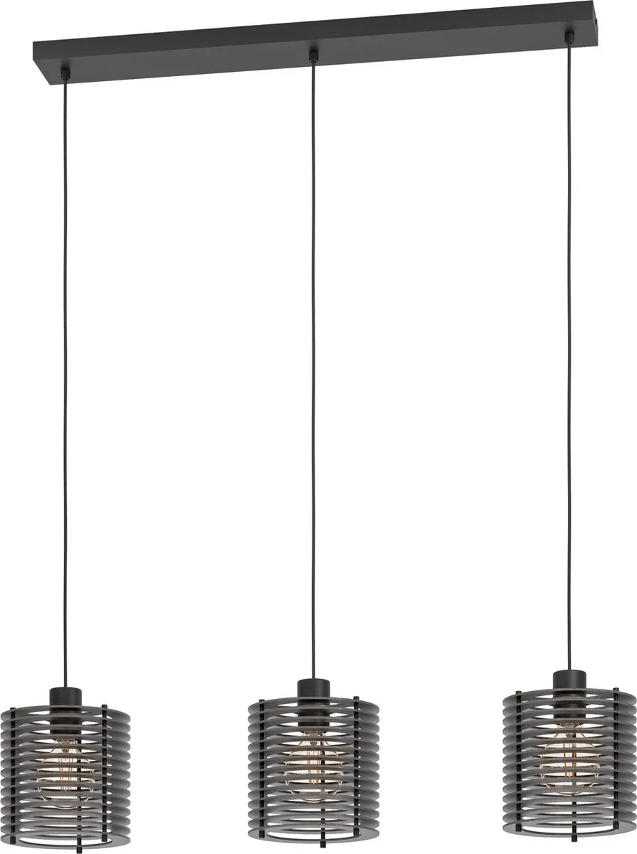 Eglo Segovia Hanglamp 3x E27 - 88cm - Zwart