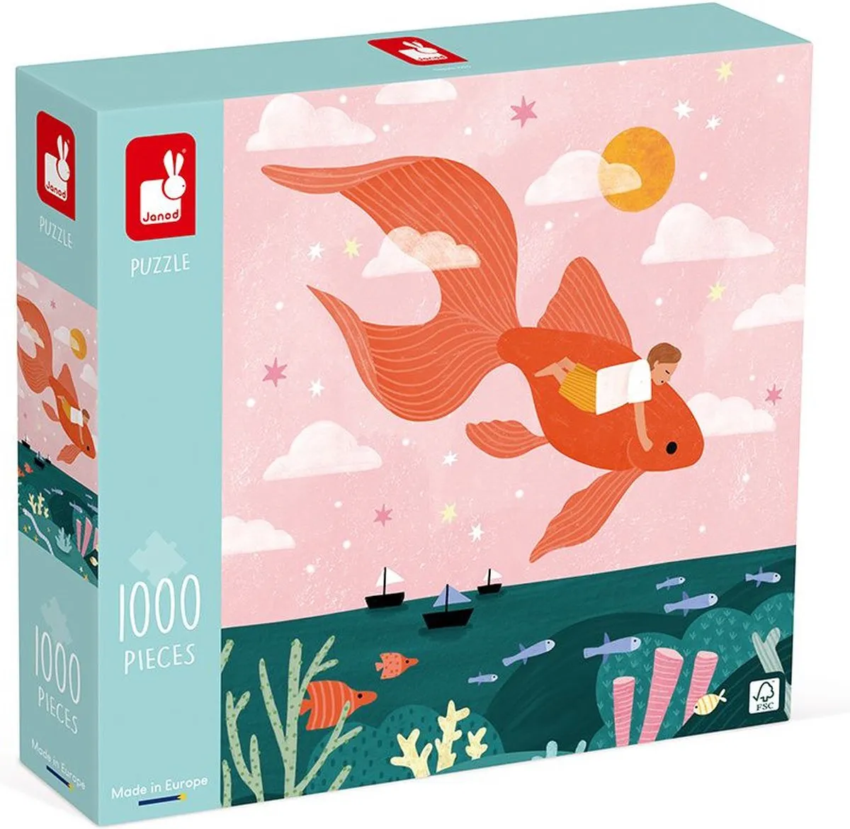 Janod Kidult Puzzel Droom in Zee 1000 Stuks - 8+