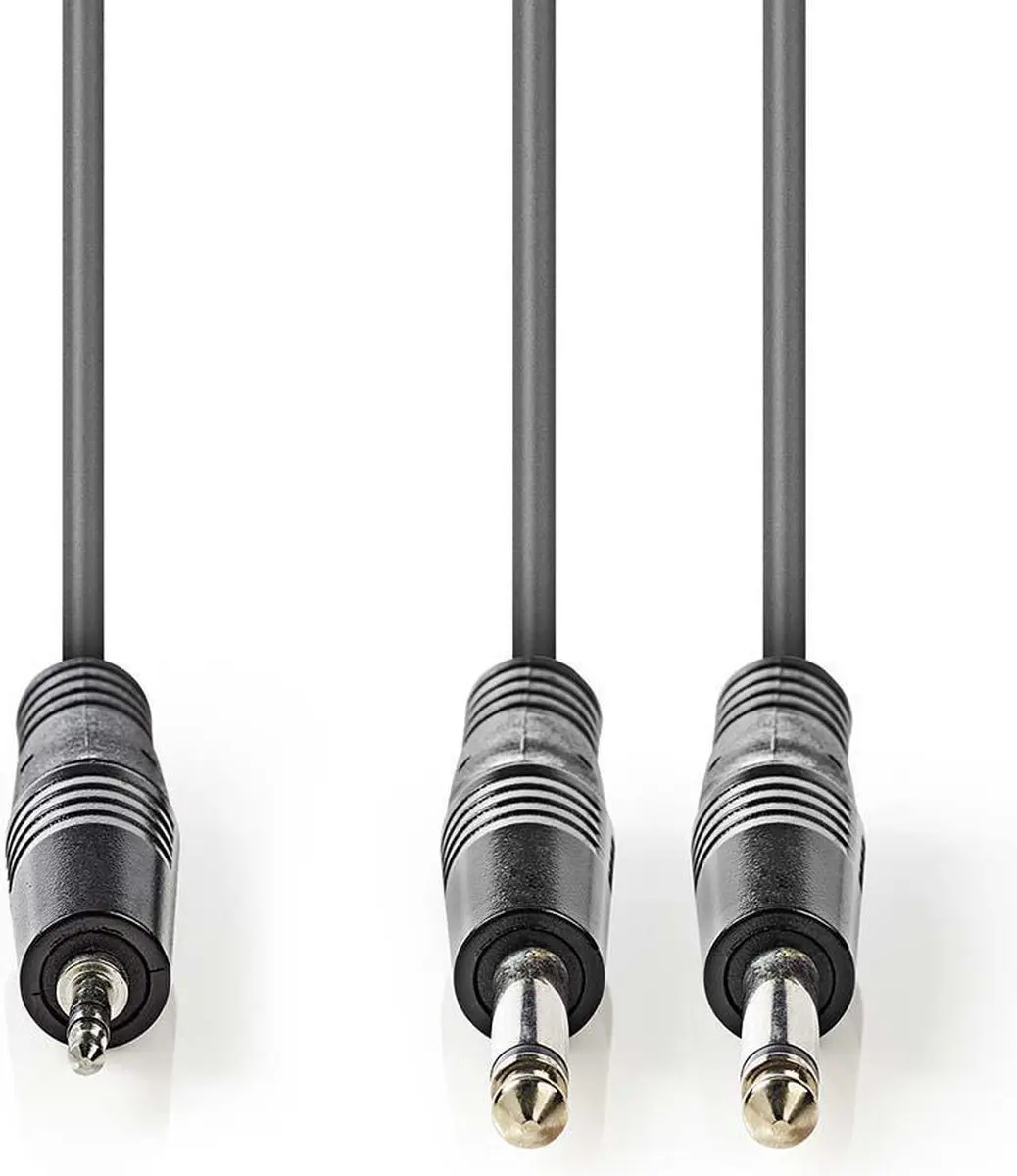 Nedis Stereo-Audiokabel 3,5mm naar 2x 6,35mm
