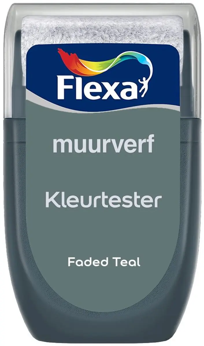 Flexa Kleurtester Muurverf Faded Teal 30ml