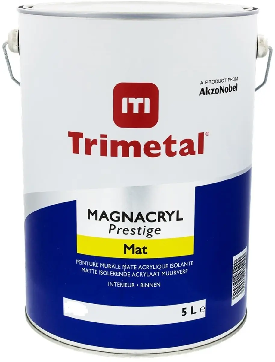 Trimetal Magnacryl Prestige Mat Muurverf RAL 9010 - 5L