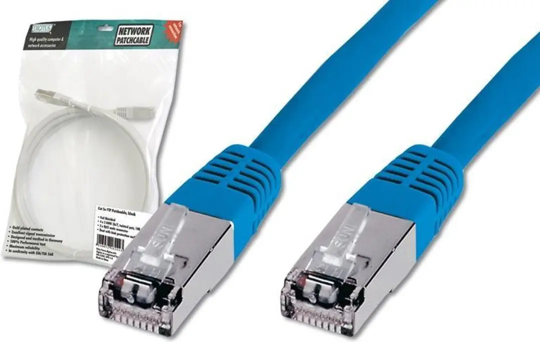 Digitus DK-1531-030/B RJ45 Netwerkkabel CAT 5e 3m - Blauw