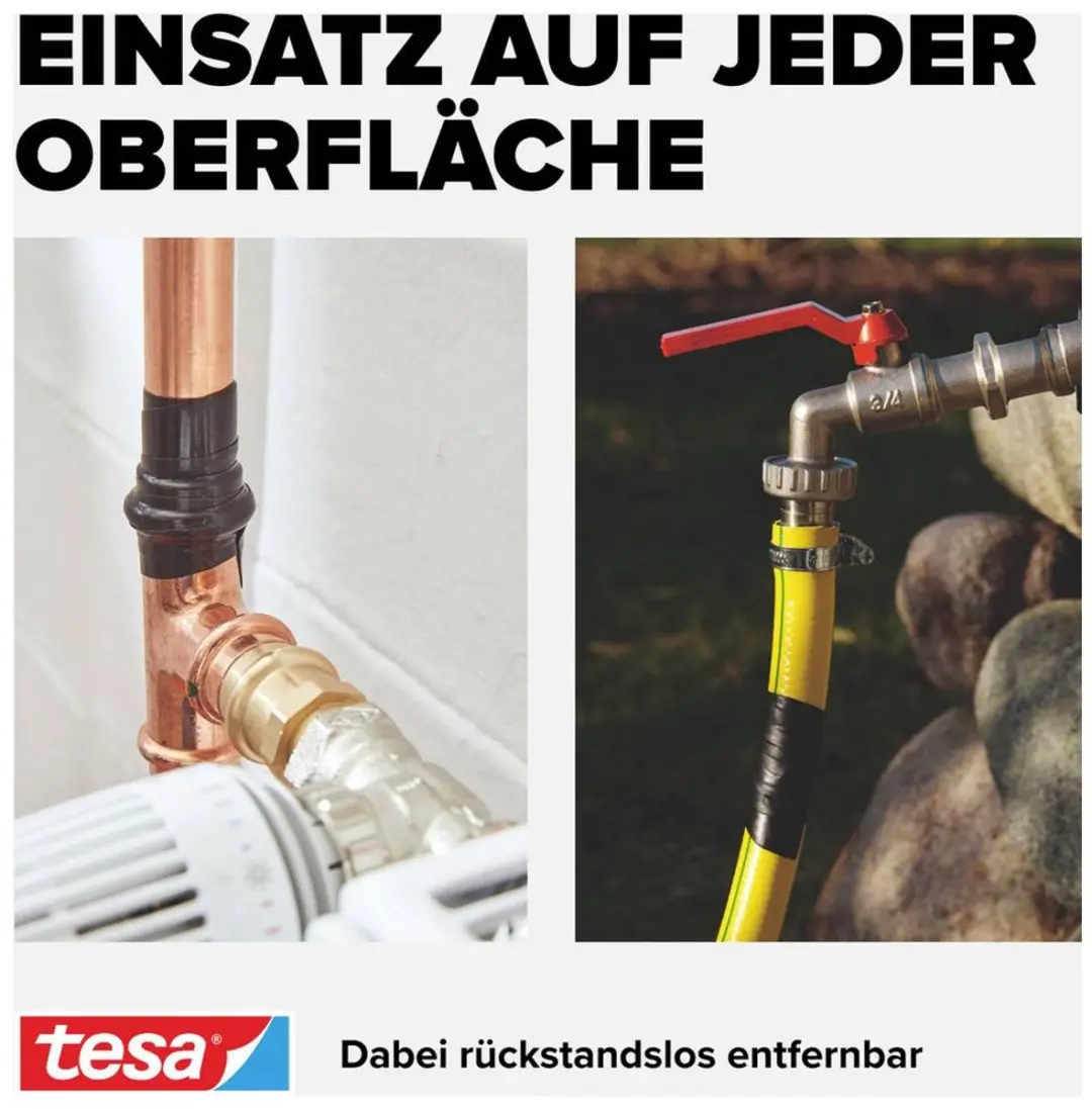 Tesa Extreme Repair 56064-00001-00 Reparatietape - 2,5m x 19mm - Zwart