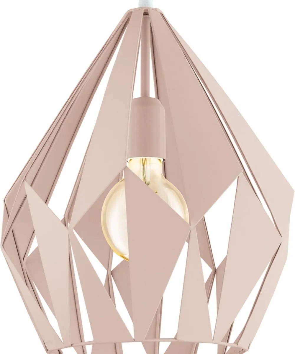 Eglo Carlton-p Hanglamp Ø31cm - Abrikooskleur