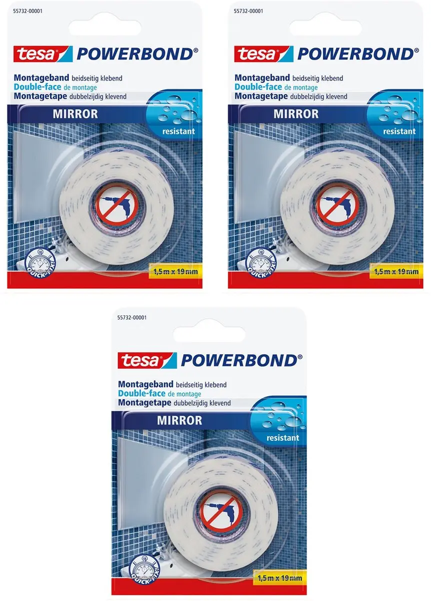 Tesa Powerbond Montagetape 1,5m