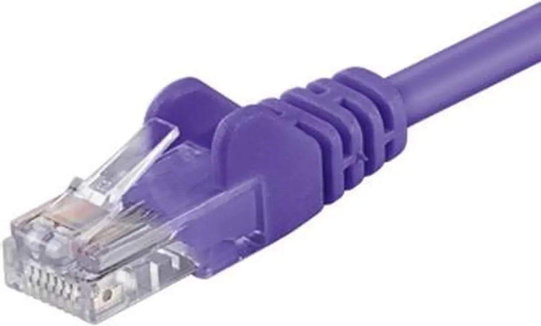 Mercodan CAT5E Netwerkkabel RJ45 - Paars 0.5m