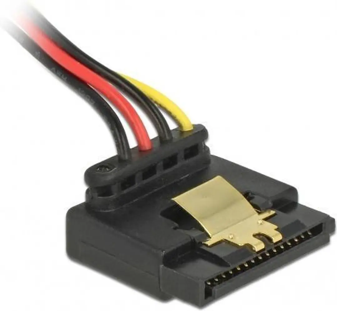 Delock Floppy SATA Haaks Voedingskabel 0,30m - Wit