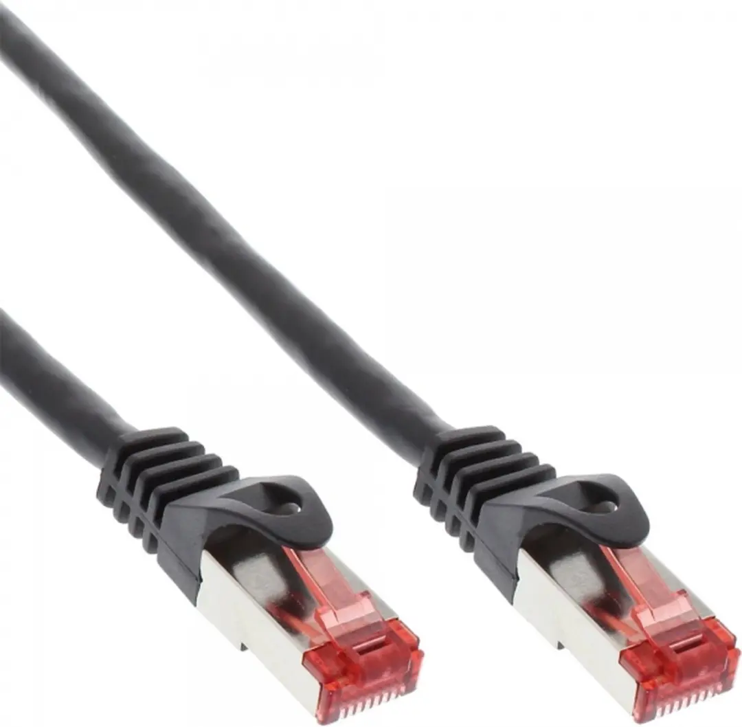 InLine S/FTP CAT6 Crosskabel 3m - Zwart