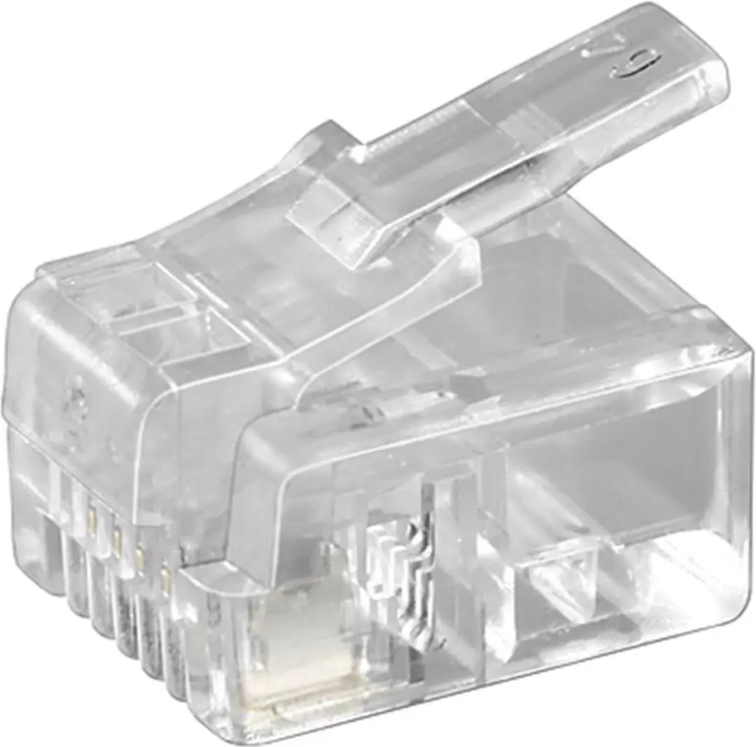 Goobay RJ11 Krimpconnectoren 6P4C - 10 Stuks