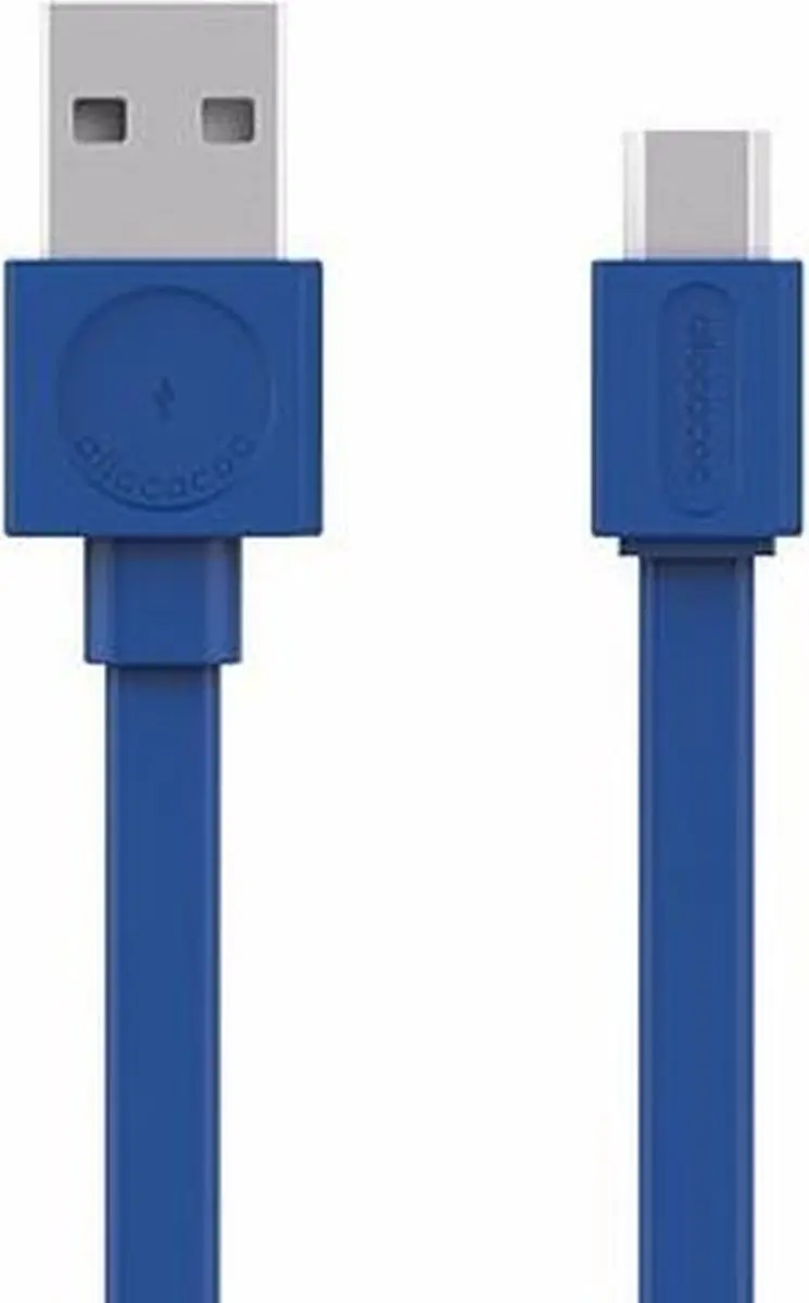 Allocacoc microUSB Basic USB-Kabel - Blauw