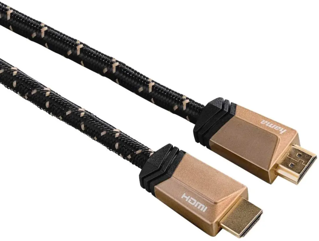 Hama HQ High-Speed HDMI-kabel 1,5m - 4K - Verguld - Zwart/Brons