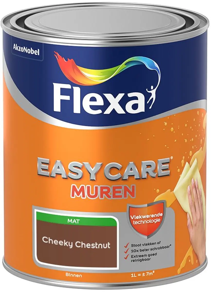 Flexa Easycare Muren Mengverf Cheeky Chestnut 1L