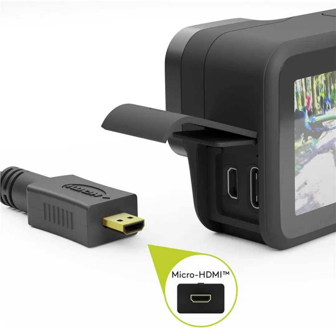 Goobay Micro HDMI Kabel 2m - Verguld - 4K 30Hz