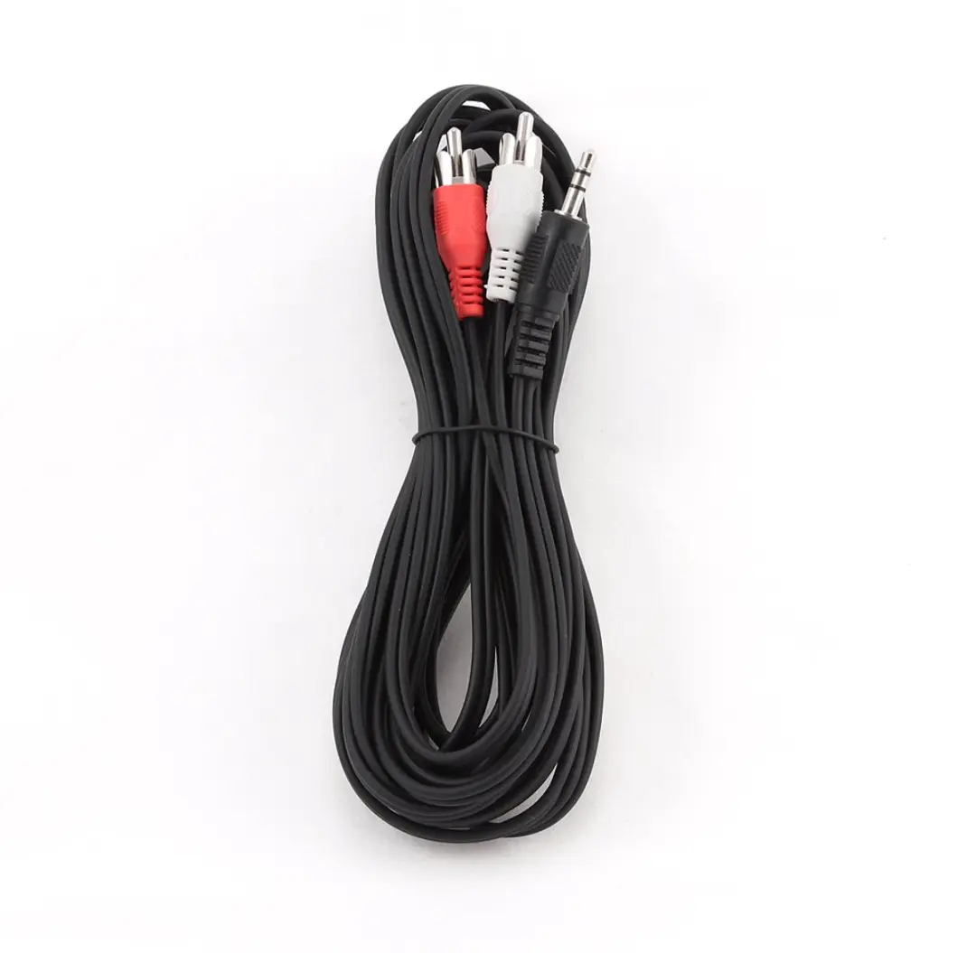 Gembird CCA-458-5M Adapterkabel 3,5mm naar RCA - Zwart