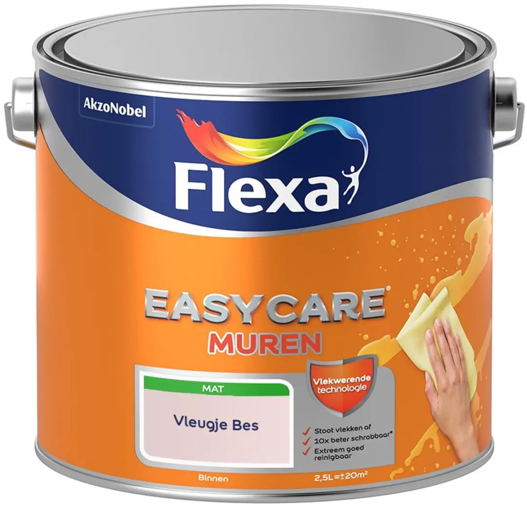 Flexa Easycare Muren Vleugje Bes Mengverf 2,5L